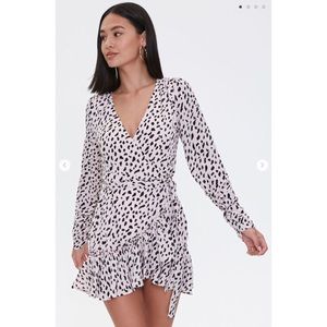 Cheetah Print Wrap Dress NWOT
